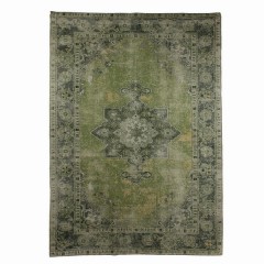 RUG GREEN PERSIAN PRINT POLY 